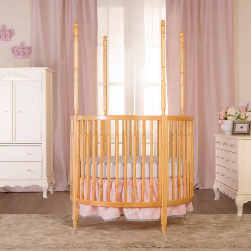  Dream On Me Sophia Posh Circular Crib, White