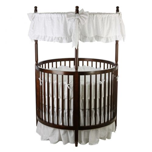  Dream On Me Sophia Posh Circular Crib, White