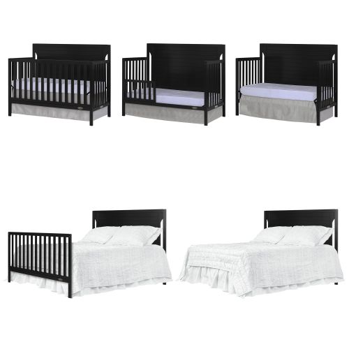  Dream On Me Cape Cod 5 in 1 Convertible Crib, Cherry