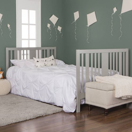  Dream On Me Havana 5-in-1 Convertible Crib Gray and White