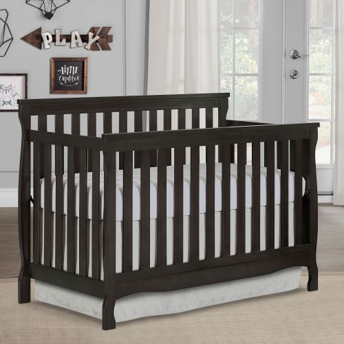  Dream On Me Keyport 5 in 1 Convertible Crib Dark Brown