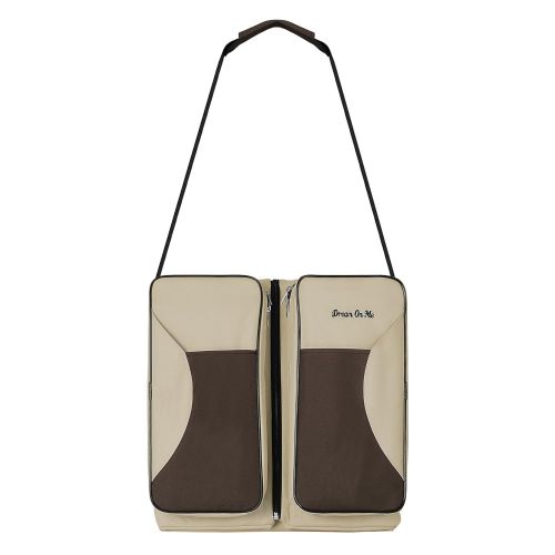  Dream On Me Allea 3 in 1 Diaper Bag, Vanilla & Brown