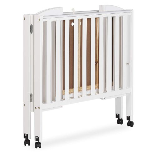  Dream On Me 2 in 1 Portable Folding Stationary Side Crib, Natural