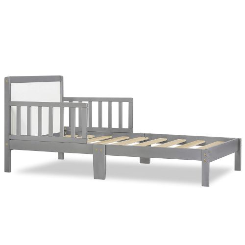  Dream On Me Brookside Toddler Bed, Steel Grey/White