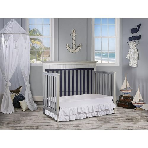 Dream On Me Chesapeake 5-in-1 Convertible Crib, Storm Grey