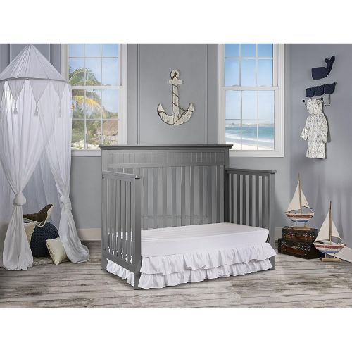 Dream On Me Chesapeake 5-in-1 Convertible Crib, Storm Grey