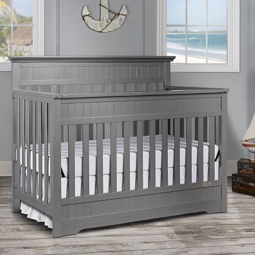  Dream On Me Chesapeake 5-in-1 Convertible Crib, Storm Grey