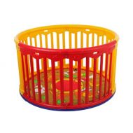 Dream On Me Circular Playard, Red/Yellow