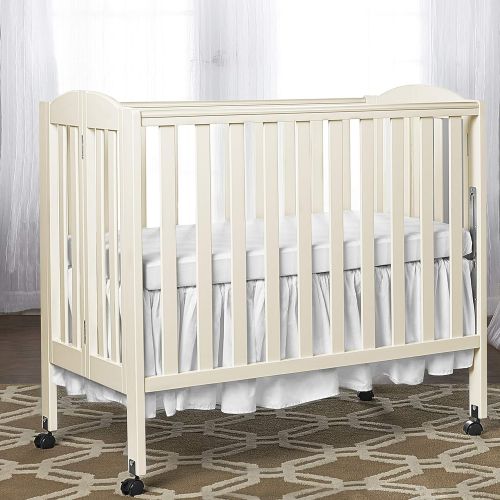  Dream On Me 3 in 1 Portable Folding Stationary Side Crib, Natural