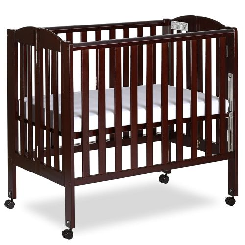  Dream On Me 3 in 1 Portable Folding Stationary Side Crib, Natural