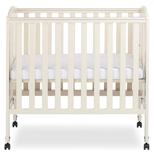  Dream On Me 3 in 1 Portable Folding Stationary Side Crib, Natural