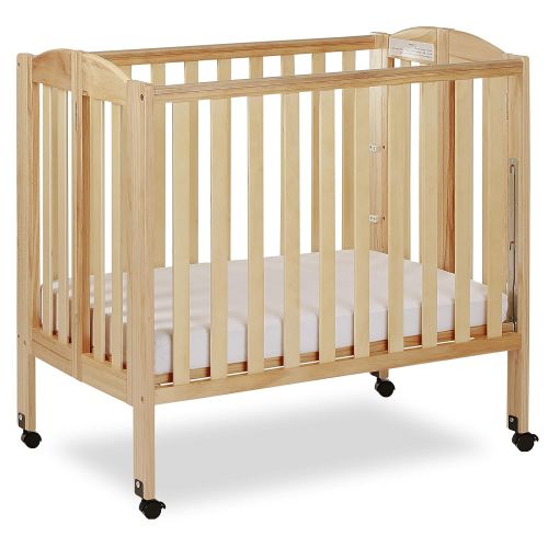  Dream On Me 3 in 1 Portable Folding Stationary Side Crib, Natural