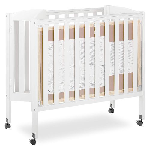  Dream On Me 3 in 1 Portable Folding Stationary Side Crib, Natural