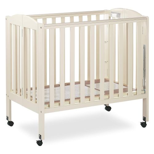  Dream On Me 3 in 1 Portable Folding Stationary Side Crib, Natural