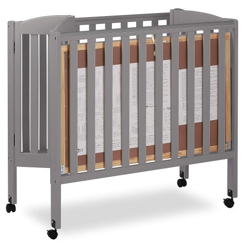  Dream On Me 3 in 1 Portable Folding Stationary Side Crib, Natural