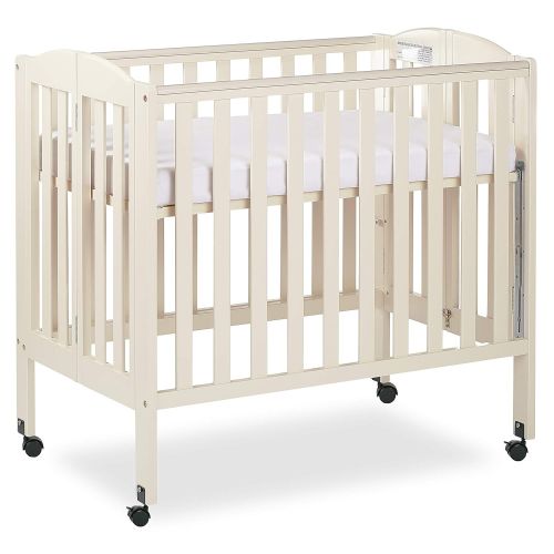  Dream On Me 3 in 1 Portable Folding Stationary Side Crib, Natural