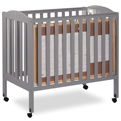  Dream On Me 3 in 1 Portable Folding Stationary Side Crib, Natural