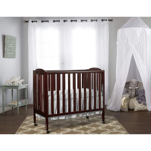  Dream On Me 3 in 1 Portable Folding Stationary Side Crib, Natural