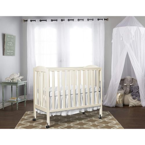  Dream On Me 3 in 1 Portable Folding Stationary Side Crib, Natural