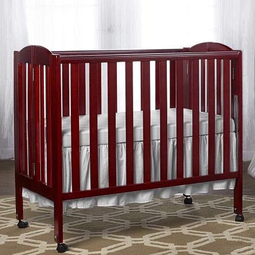  Dream On Me 3 in 1 Portable Folding Stationary Side Crib, Natural