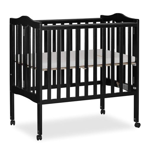  Dream On Me 2 in 1 Lightweight Folding Portable Stationary Side Crib