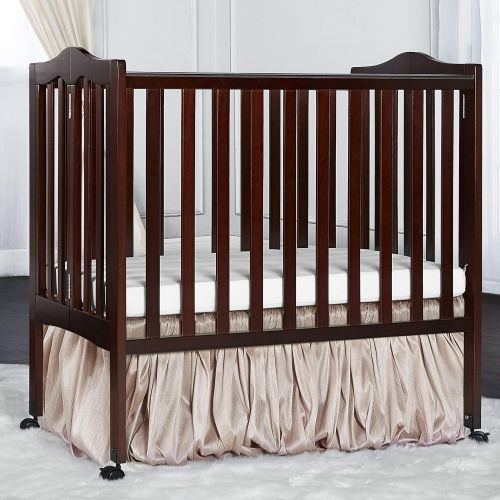  Dream On Me 2 in 1 Lightweight Folding Portable Stationary Side Crib