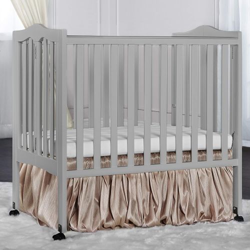  Dream On Me 2 in 1 Lightweight Folding Portable Stationary Side Crib