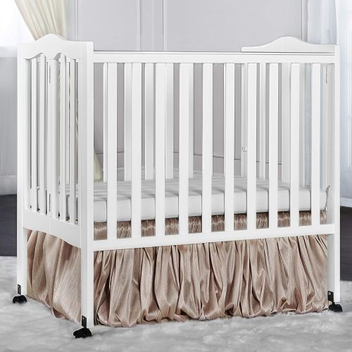  Dream On Me 2 in 1 Lightweight Folding Portable Stationary Side Crib