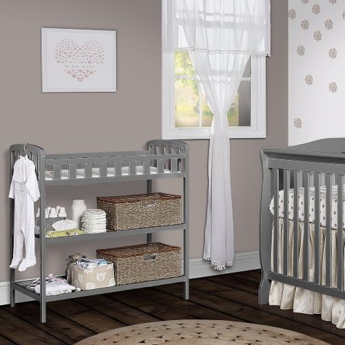  Dream On Me Emily Changing Table, Steel Grey