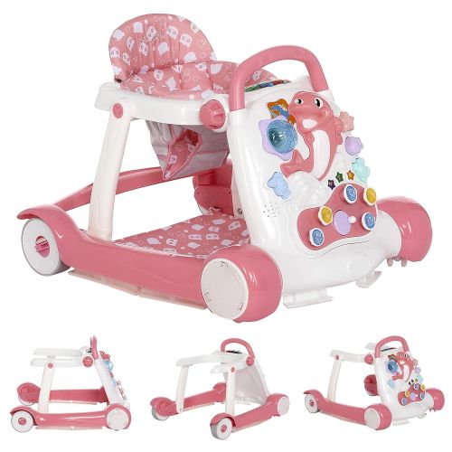  Dream On Me Splash Walker & Activity Center in Pink Cherry