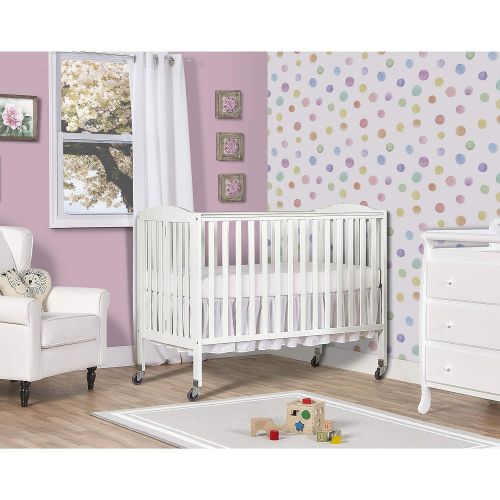  Dream On Me Folding Full Size Convenience Crib, White