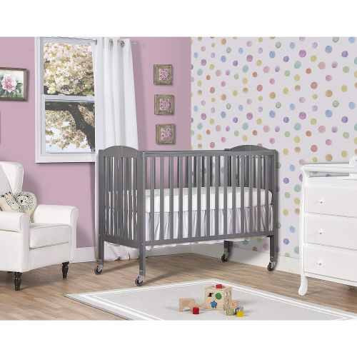  Dream On Me Folding Full Size Convenience Crib, White