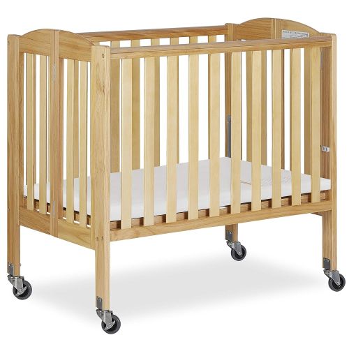  Dream On Me 2-in-1 Folding Birch Portable Crib, Natural