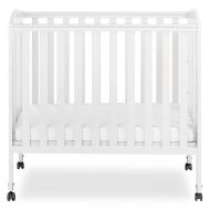 Dream On Me 3 in 1 Portable Folding Stationary Side Crib, White