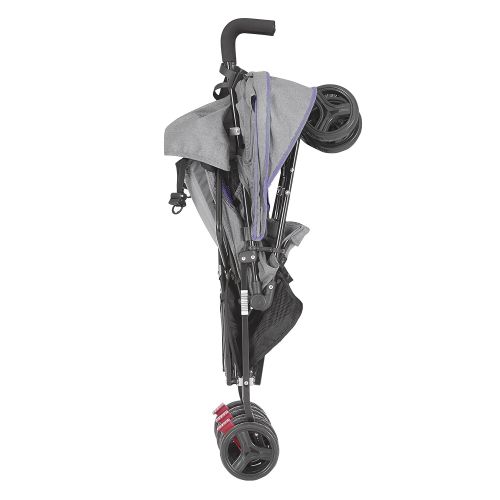  Dream On Me Volgo Twin Umbrella Stroller, PurpleDark Grey