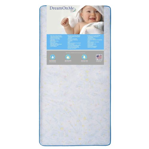  Dream On Me Crib and Toddler, 117 Coil Mattress, Twinkle Star