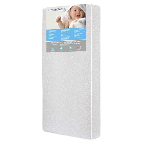  Dream On Me Full Size Firm Foam Crib and Toddler Bed Mattress, Little Baby, 6