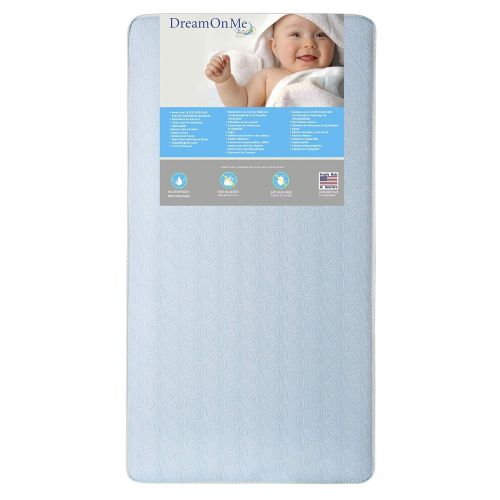  Dream On Me Crib and Toddler, 130 Coil Mattress, Moonlight