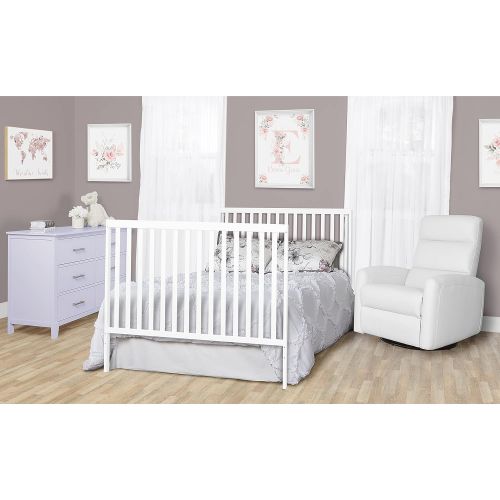  Dream On Me Synergy 5-in-1 Convertible Crib in White, Greenguard Gold Certified