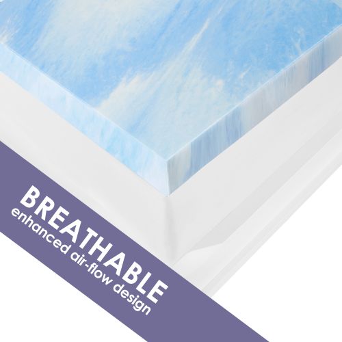  Dream Serenity 3 Inch Gel Memory Foam Mattress Topper