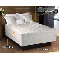 Dream Solutions USA Legacy Gentle Firm Full Size (54x75x8) Mattress and Box Spring Set - Fully Assembled, Good for your back, Superior Quality, Longlasting Comfort - One Sided - None Flip by Dream Sol