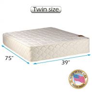 Grandeur Deluxe Gentle Firm Twin size 39x75x12 Mattress Only - Fully Assembled, Good for your back, Superior Quality, Luxury Height - 2 Sided by Dream Solutions USA