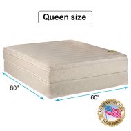 Dream Solutions USA Comfort Pedic Extra Firm Queen size (60x80x10) Mattress & Box Spring set - Sleep System with Enhance Support, Fully Assembled, Plush Knit Cover, Great for your Back by Dream Soluti