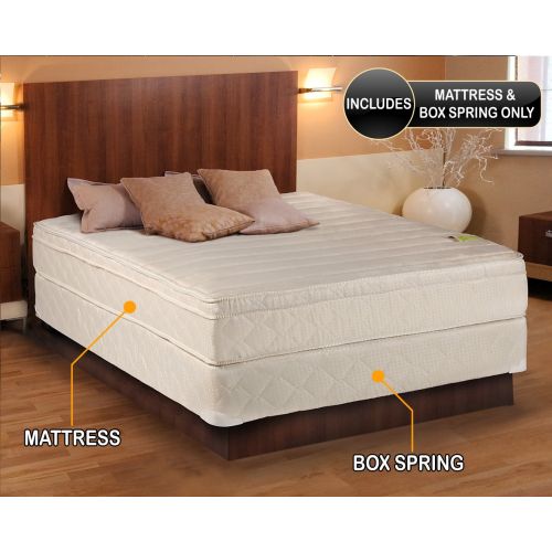  Dream Solutions USA Comfort Pedic Extra Firm Queen size (60x80x10) Mattress & Box Spring set - Sleep System with Enhance Support, Fully Assembled, Plush Knit Cover, Great for your Back by Dream Soluti