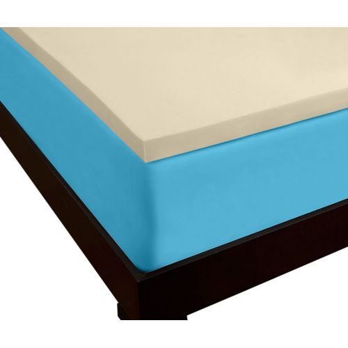  DreamDNA 3lb Twin Size 2 American Made Visco Elastic Memory Foam Mattress Topper