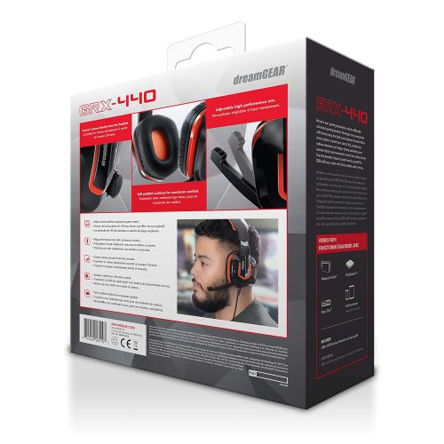  [아마존베스트]dreamGEAR Grx-440 - Wired Gaming Headset for Nintendo Switch - Nintendo Switch Lite/Switch/PS4/Xbox One/PC