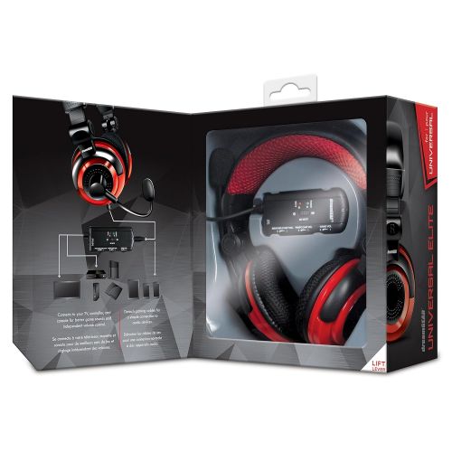  By      dreamGEAR dreamGEAR Universal Elite Amplified, Wired Stereo Gaming Headset - PS4, XBOX One, PS3, XBOX 360, WiiU, and PC