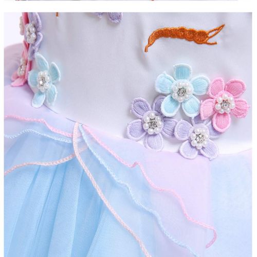  DreamHigh DH Girls Unicorn Princess Costume Pageant Party Birthday Dress with Headband