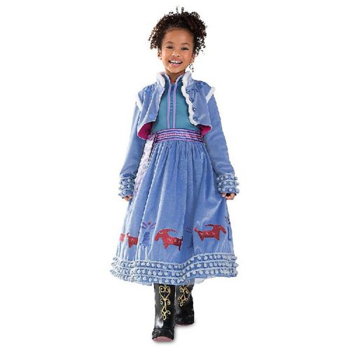  DreamHigh Halloween Princess Anna Costume Girls Dress with Coat 2pcs 2-10