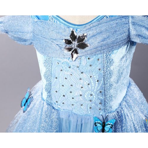  DreamHigh Cosplay Cinderella Butterfly Party Girls Costume Dress 2-10 Years